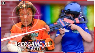 RON EN BRITT LASERGAMEN TEGEN EEN HELE KLAS! | The Battle Lasergame XL | Zappsport