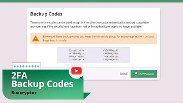 Boxcryptor | How To Enable Two-Factor Authentication | Backup Codes