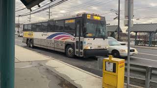 NJ Transit 2021 MCI D4500CT #21134 On The #127 To Fairview At Tonelle Ave-49th St HBLR Station.