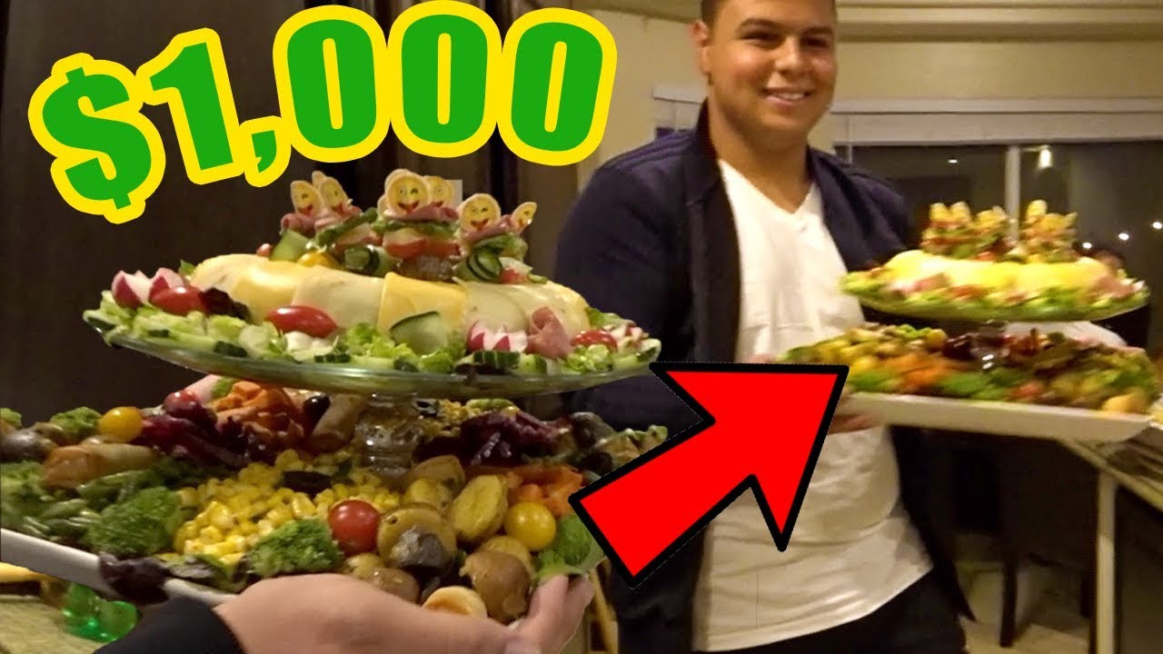 I BROUGHT A $1,000 SALAD TO A FRIENDSGIVING PARTY !!!! - YouTube