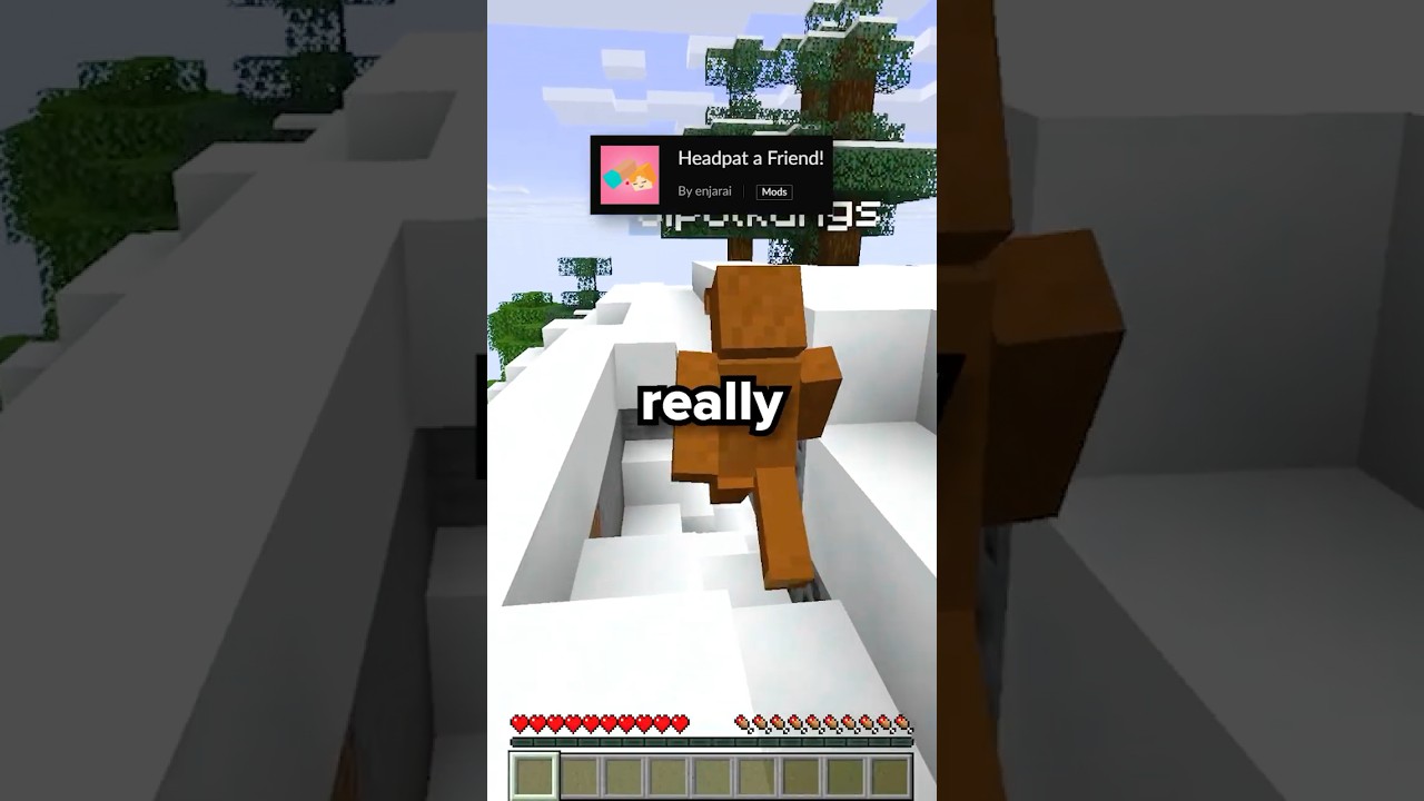 Minecraft: Headpat A Friend Mod