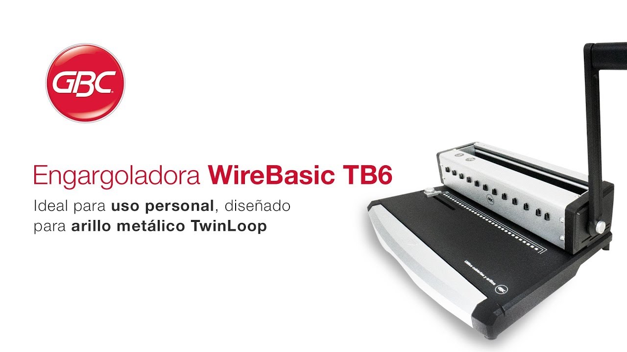GBC Engargoladora WireBasic MX0030 - YouTube