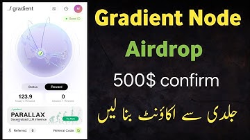 Gradient Network Airdrop | Gradient node airdrop new update | new mining app