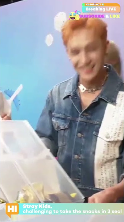 Taking…no sweeping the snacks in 3 sec😋 | Stray Kids | KCON:TACT 4 U #shorts