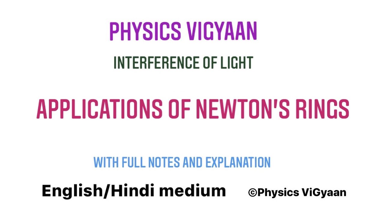 Newton's ring experiment | PPT