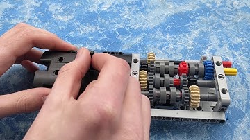 LEGO Technic 6 speed manual transmission with "Safeshift" system