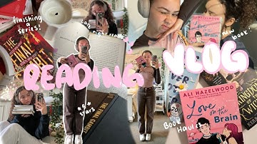 chill reading vlog 💗📖 reading love on the brain, the inheritance games + mini target book haul