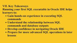 Running Your First SQL Executable: Getting Started with Oracle IDE | Q1 Oracle L11 P1 | SMILE ROAD