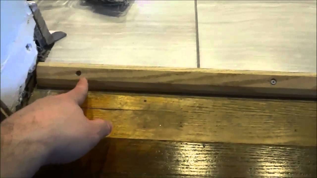 How To Install A Floor Transition With Screws Tile To Hardwood