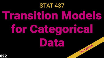 022. Transition Models for Categorical Longitudinal Data