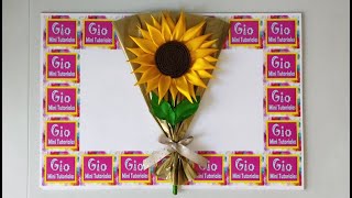 como hacer un girasol eterno con listón girasol floresdeliston diy tutorial