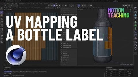 UV Mapping A Bottle Label - Cinema 4D 2023