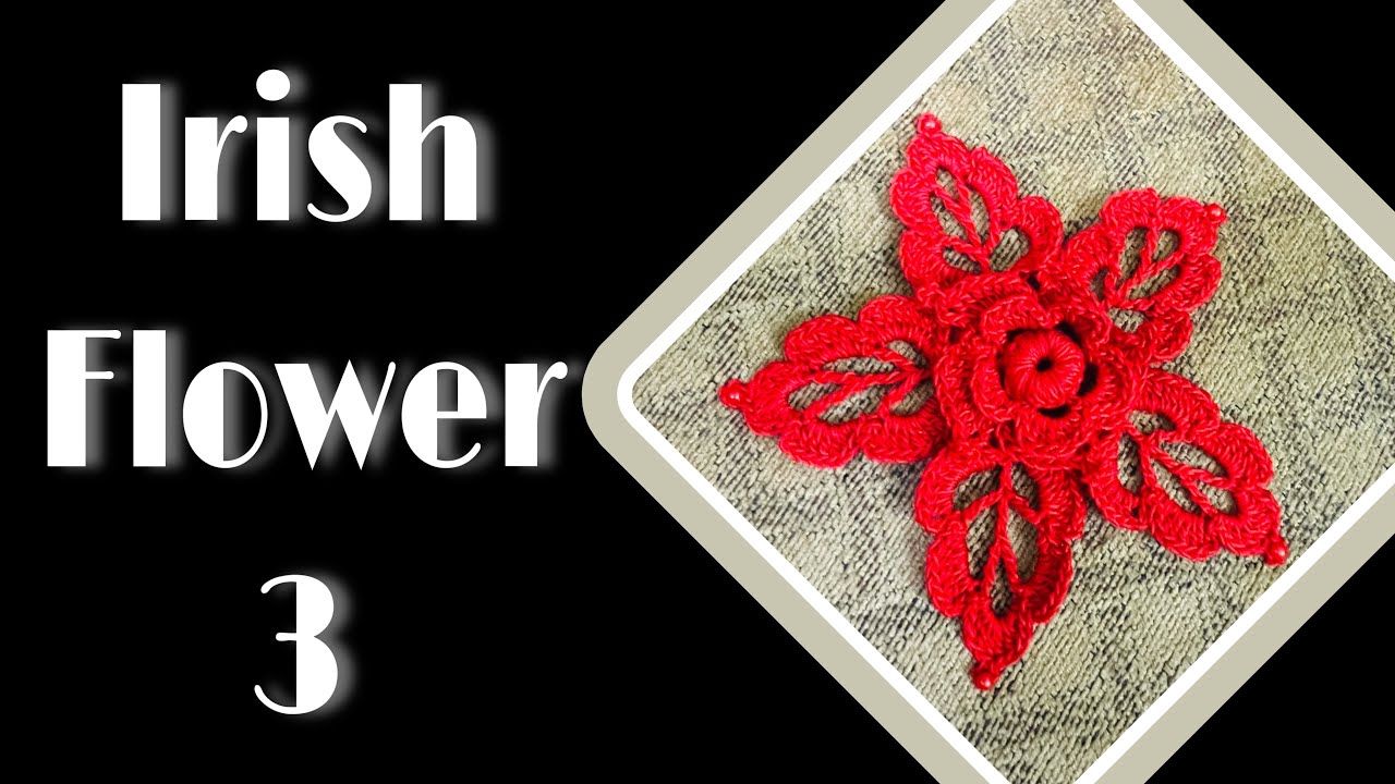 Изысканное ирландское вязание крючком цветов ✅ для украшения шляп, шарфов, одеял, шалей, подушек,...