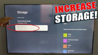 how to increase android tv storage?