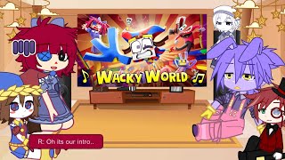 TADC React To The Amazing Digital Circus Music Video "Wacky World" + Funny Memes II Naomi 🐰