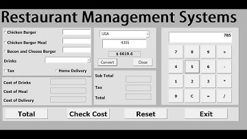 Excel VBA Restaurant Management Systems - Tutorial 2