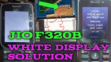 jio f320b white display problem solution 100%