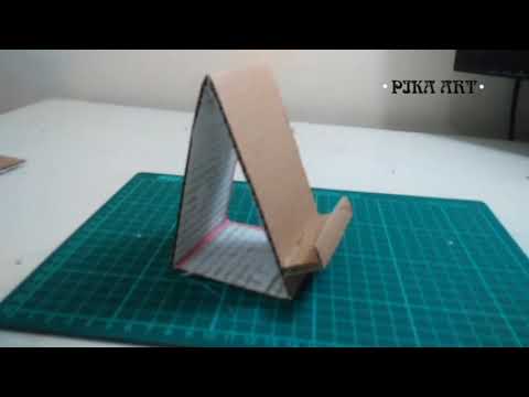 Cara Mudah Membuat Phone Holder dari Kardus Bekas / DIY Phone Holder ...