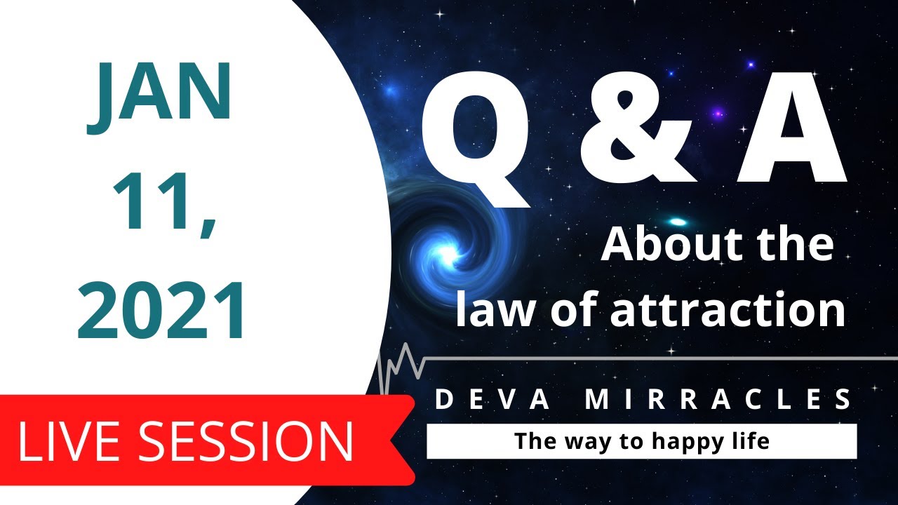 (JAN 11, 2021) Live Session | Q & A about The law of attraction in Tamil | Deva Mirracles