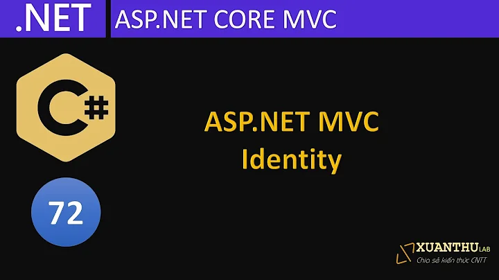 CS72 (Lập trình ASP.NET MVC 05) Tích hợp Identity, phân quyền truy cập, xác thực hai yếu tố