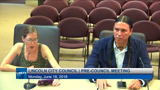 Lincoln City Council Pre Council Meeting June 18, 2018