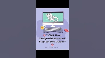Create OMR📝 Sheet in MS Word with Just One Shortcut - It