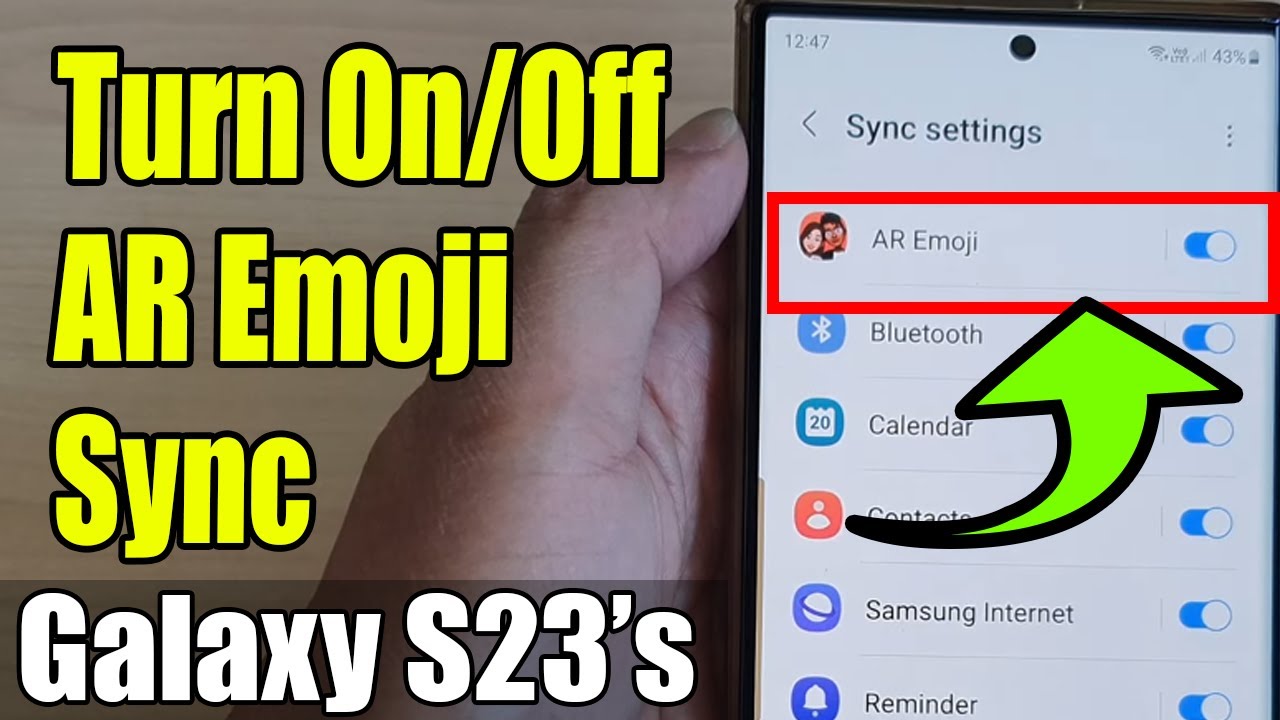 Galaxy S23's: How to Turn On/Off AR Emoji Sync