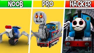 LEGO Cursed Thomas.EXE : Noob, Pro and Hacker Builds | Lego Monster Moc