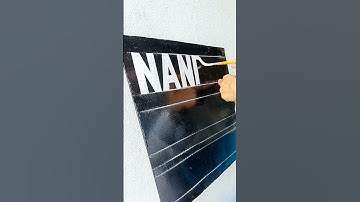 Brush Lettering Magic on Signboard ✨ #shorts