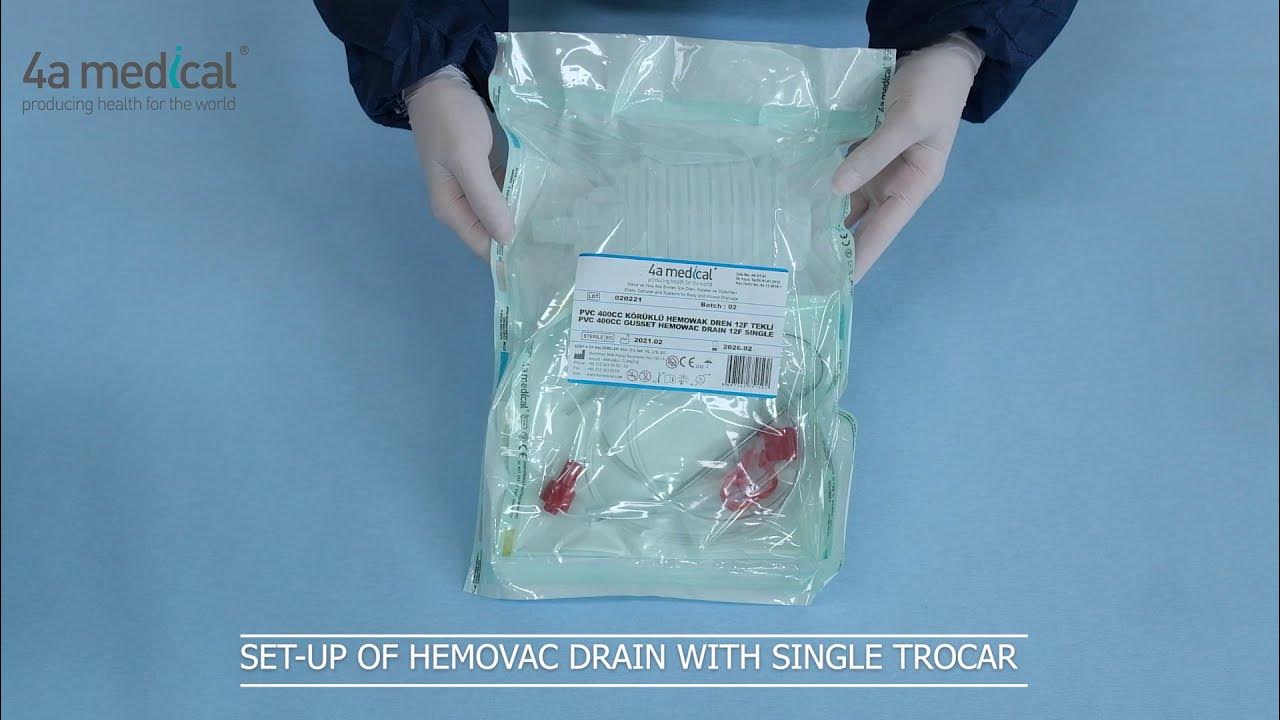 Single Hemovac Drain Setup / Tekli Hemovak Dren Kurulumu YouTube