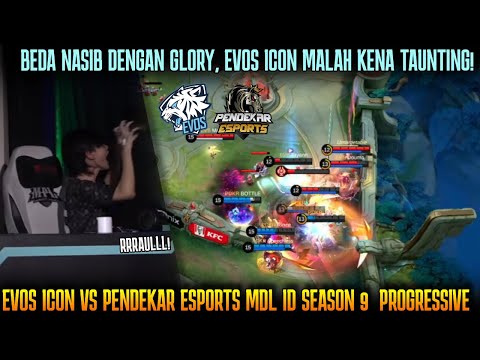 BEDA NASIB! EVOS ICON MALAH KENA TAUNTING! EVOS ICON VS PENDEKAR ESPORTS MDL ID SEASON 9 @BOLJUG