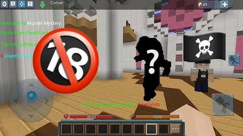 I meet null at Blockman go murder mystery (scary intro 🔞🔞)