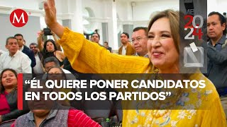Xóchitl Gálvez asegura que AMLO busca a Samuel García como candidato
