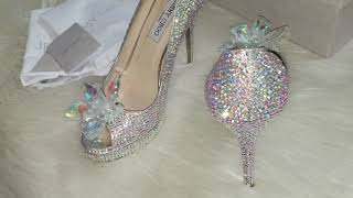 JIMMY CHOO Cinderella Shoes AVRIL Review, Crystal Pumps, Luxury Haul