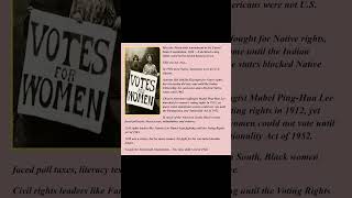 Meet the Nineteenth Amendment: Who Really Got the Vote? #historysnippets