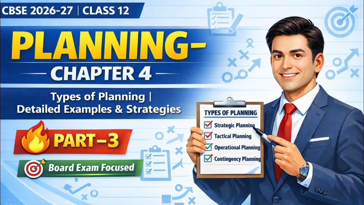 Planning | Chapter 4 | Business Studies | Class 12 | Part – 3 | 2026–27