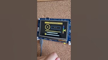 STM32 TOUCHGFX Slide Menü Swipe Container Multi Screen #shorts