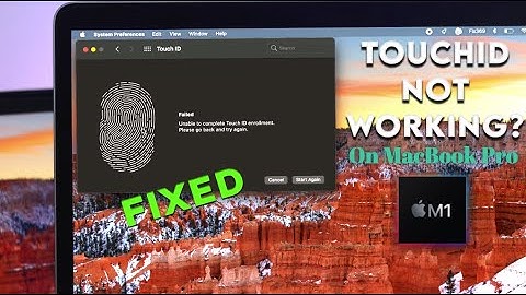 MacBook Pro M1 Touch ID not working? [Fixed]