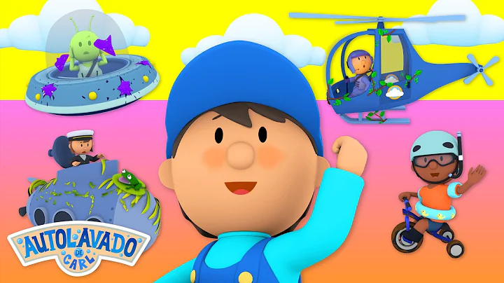 ¡Un Cohete Espacial, un Helicóptero y Otros Vehículos Quedan Como Nuevos en el Lavadero!