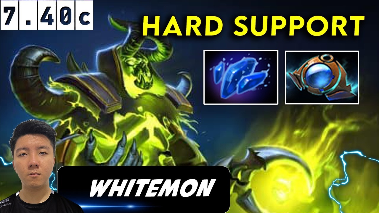 Whitemon Pugna Hard Support - Dota 2 Patch 7.40c Pro Player Full gameplay