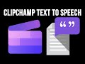 How to use the clipchamp editor ai text to speech feature