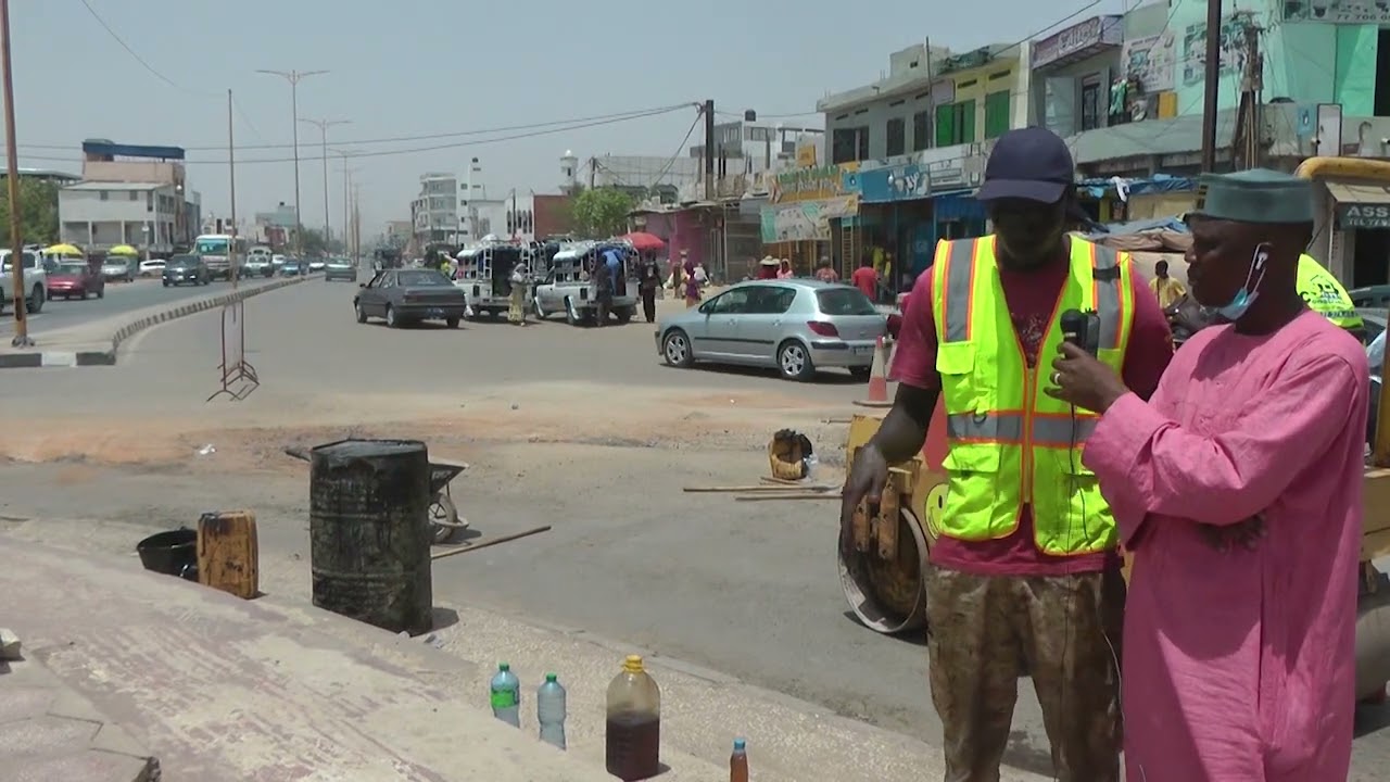 Réfection des routes  la Mairie de Touba Mosquée en visite de chantier