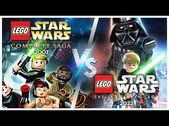 Lego Star Wars: The Complete Saga 2007 VS The Skywalker Saga 2022