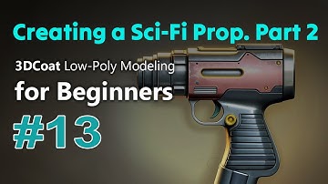 3DCoat Low-Poly Modeling for Beginners #13. Creating a simple object - Sci-Fi Prop. Part 2.