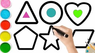 Shapes for Kids | Basic shapes | 2D Shapes | Different shapes | Shapes | Home based school | #shapes