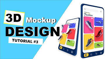 3D Shoes App Mockup / Animation Design   In Adobe XD | App Mockup / Animation   Tutorial #2