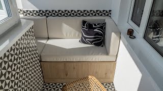 Мягкие сиденья - диван на лоджию от ESTEDE./Диван на балкон