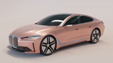 Timelapse Alias to Blender workflow. BMW concept i4