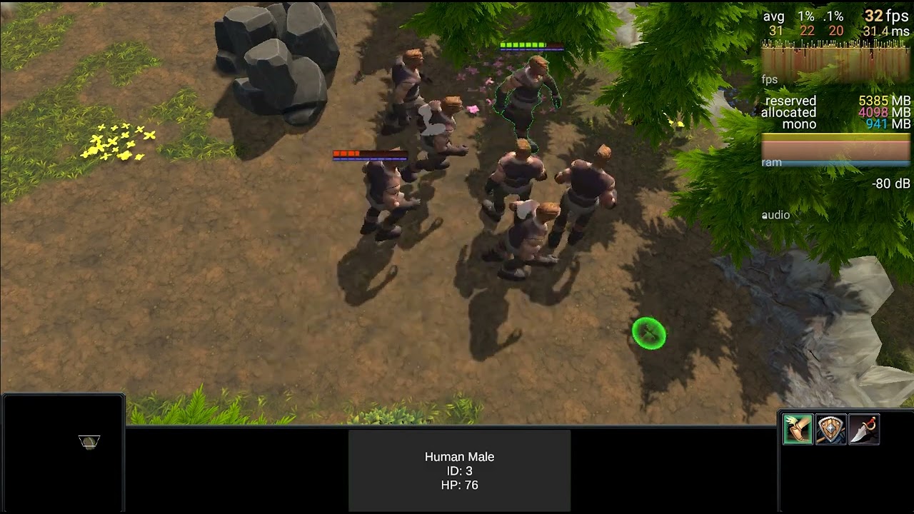Dev Log: HP Bars, Attack Action & Pathfinding