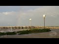 08-26-2020 Port Arthur, TX - Hurricane Laura - Rainbow appears as laura sets her eyes on the coast